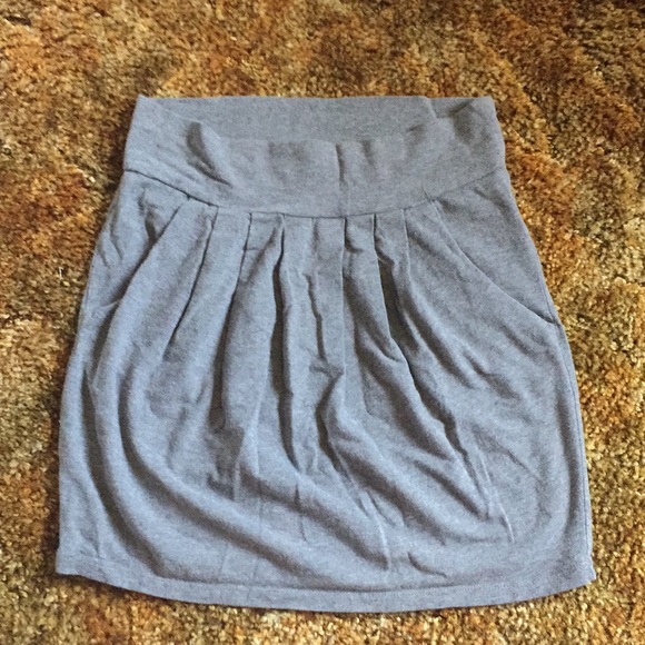 Grey Pleated Skirt - Picture 1 of 3